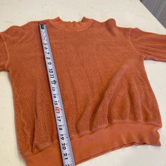 Stateside Burnt Orange Teddy Fluffy Lounge Two Piece Matching Set Size M - Picture 3 of 7